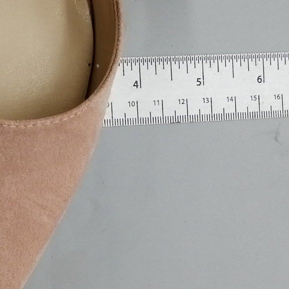 Nine West Womens Beaded Slip On Sandal Pink Faux Suede Pointed Toe 9.5M - Picture 6 of 9